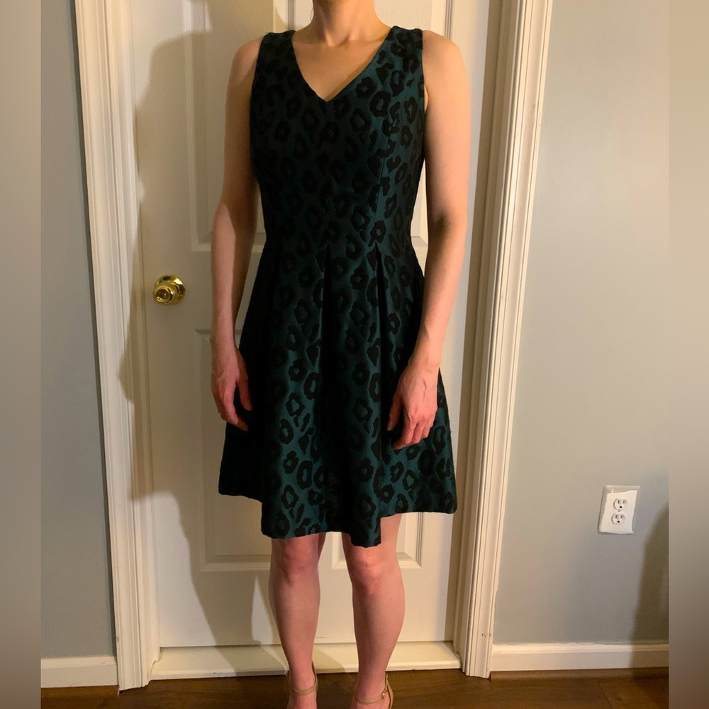 Ann Taylor Loft, Leopard Print Dress, size 0. Perfect condition. Satin fabric.